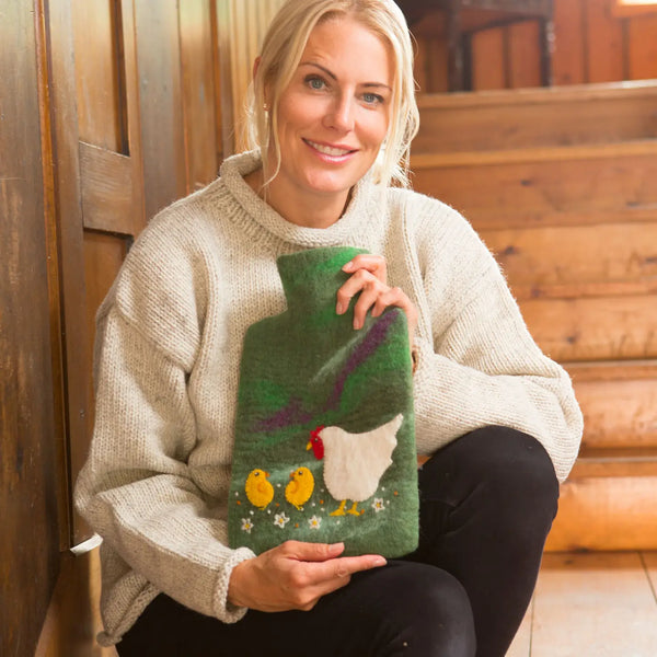 Chickens Felt Hot Water Bottles