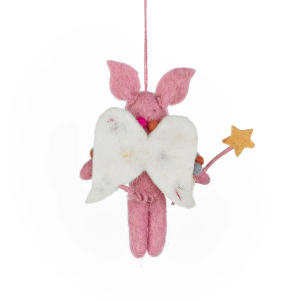 Penelope Porker Fairy Christmas Ornament