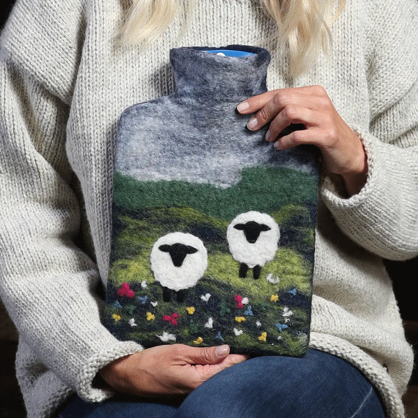 Sheep Felt Hot Water Bottles