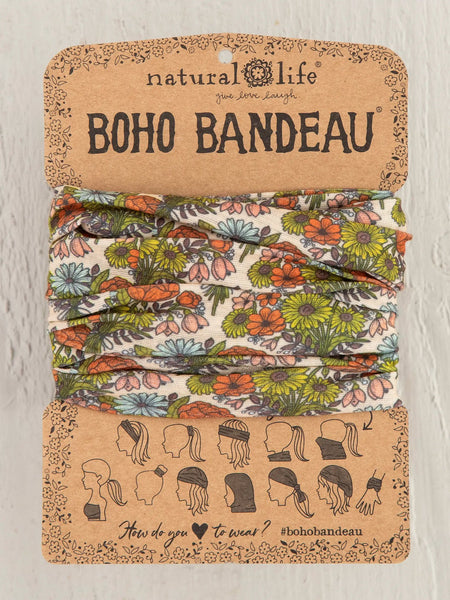 Retro Daisies Cream Full Boho Bandeau