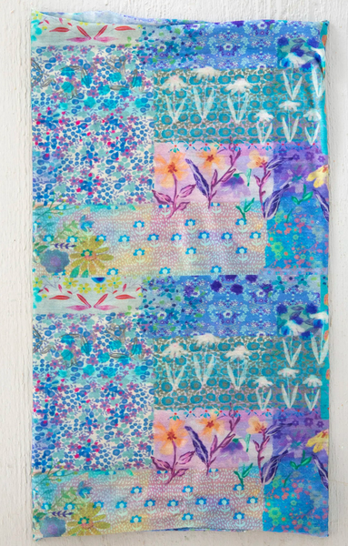Blue Watercolor Full Boho Bandeau