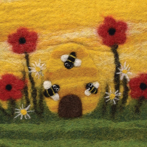 Bees Felt Hot Water Bottles
