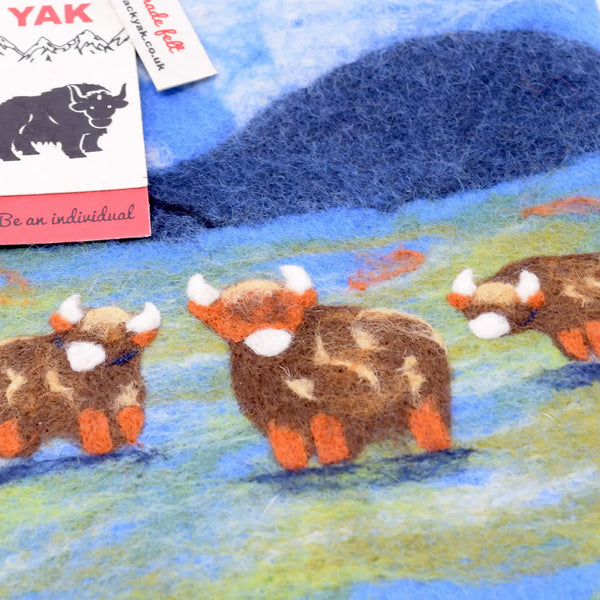 Highland Cow Felt Hot Water Bottles