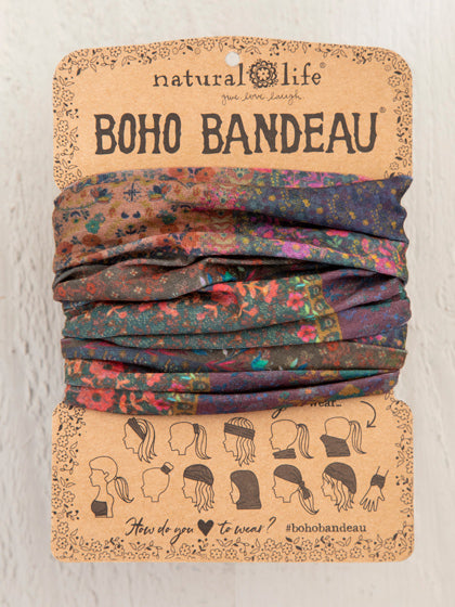 Dark Patchwork Full Boho Bandeau