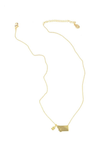 Montana Home Necklace