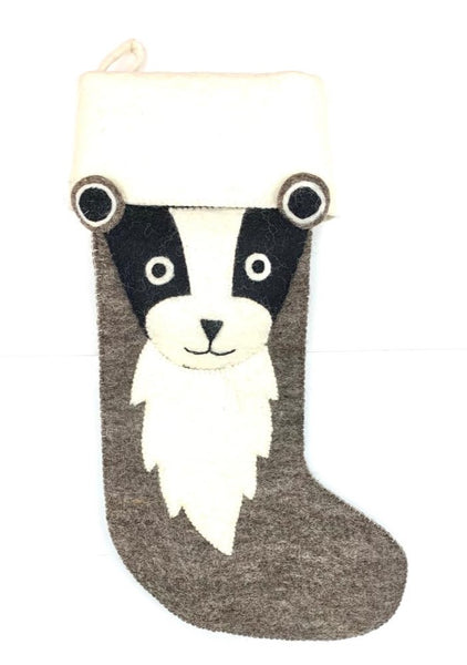 Badger Christmas Stocking