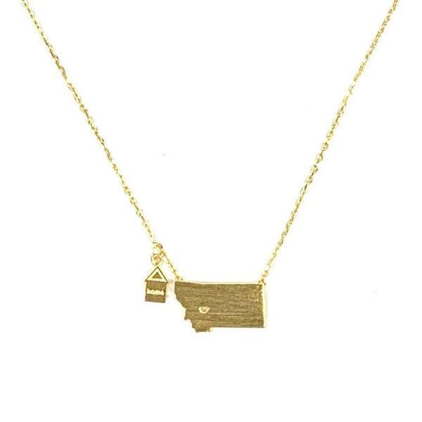 Montana Home Necklace