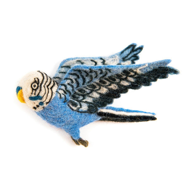 Flying Blue Budgies
