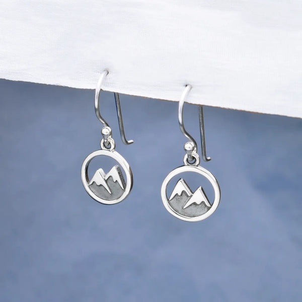 Snow Capped Mountain Dangle Earring