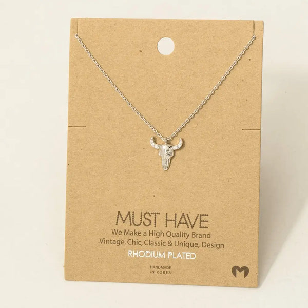 Buffalo Head Necklace