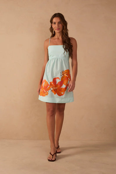 Blue Lírios Dress