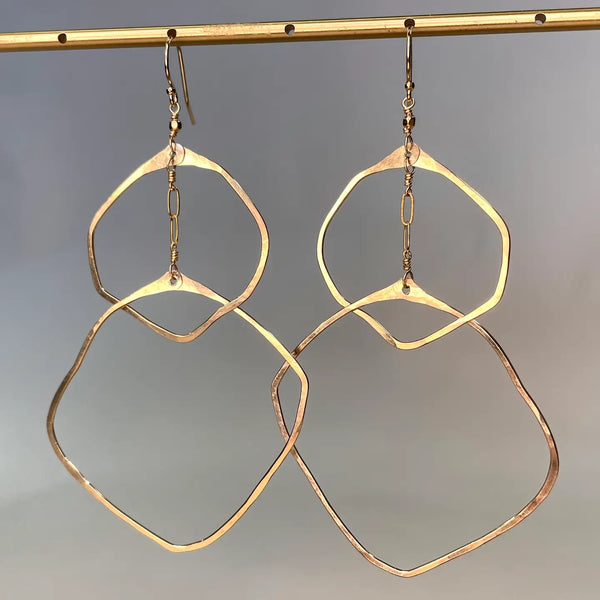 Double Organic Circle Hoops