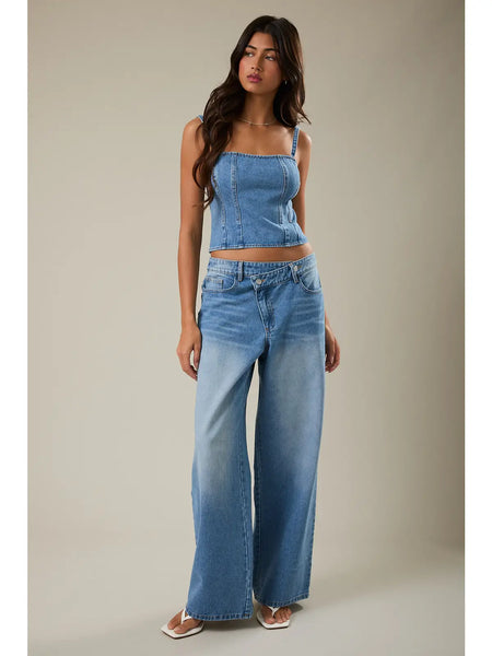 Denim Strappy Top