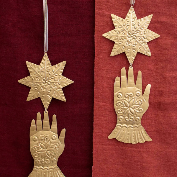 Star and Hand Ornament