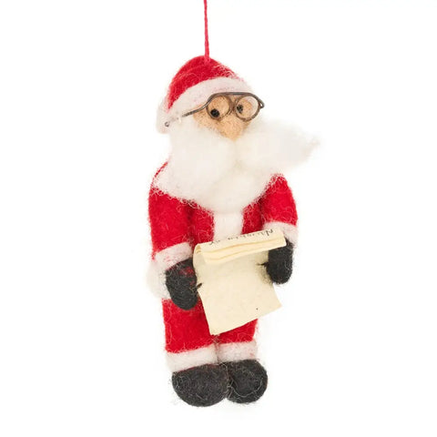 Naughty or Nice Santa Ornament