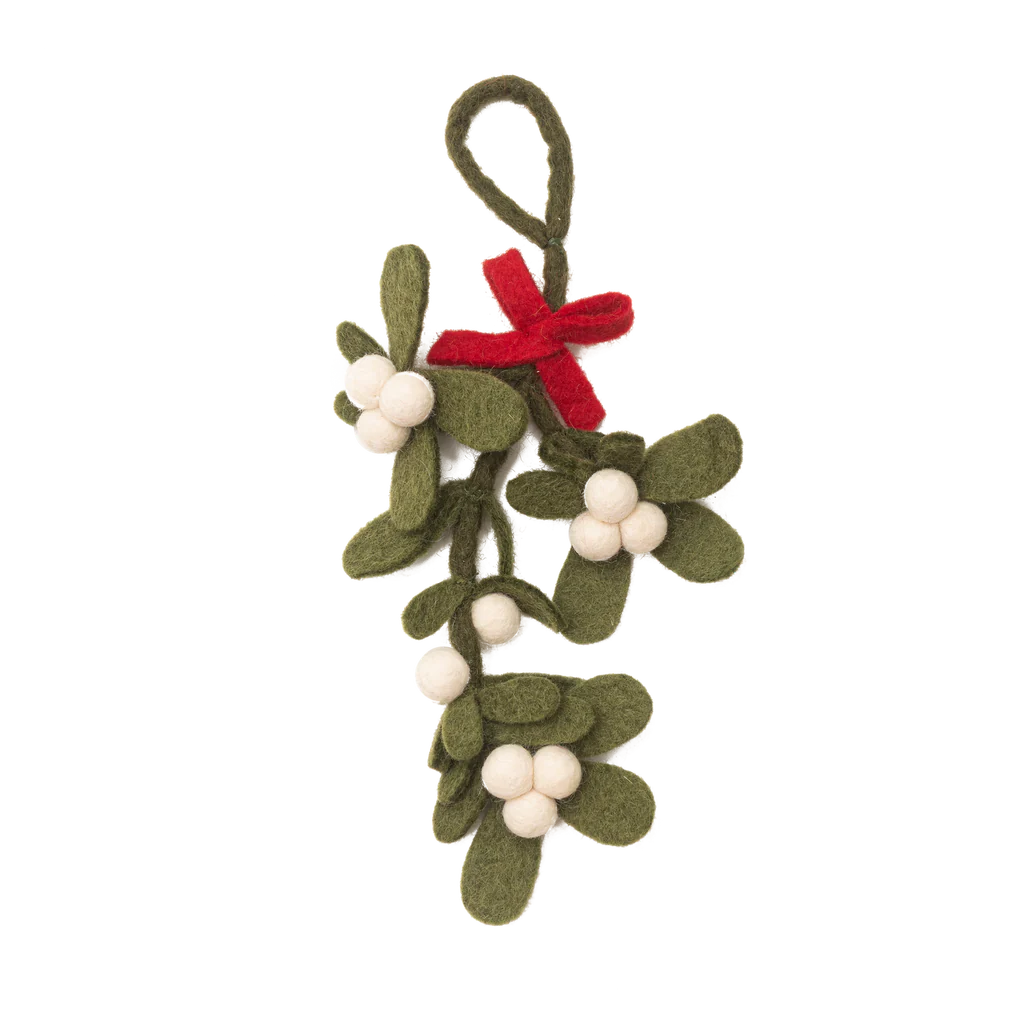 Felt Mistletoe Ornament