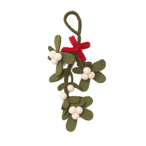 Felt Mistletoe Ornament