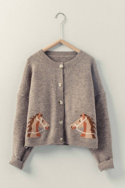 Western Horse Cardigan