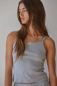 The Pointelle Ribbed Cami Top