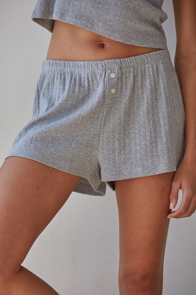 The Pointelle Ribbed Shorts