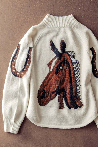 Western Horse Cardigan