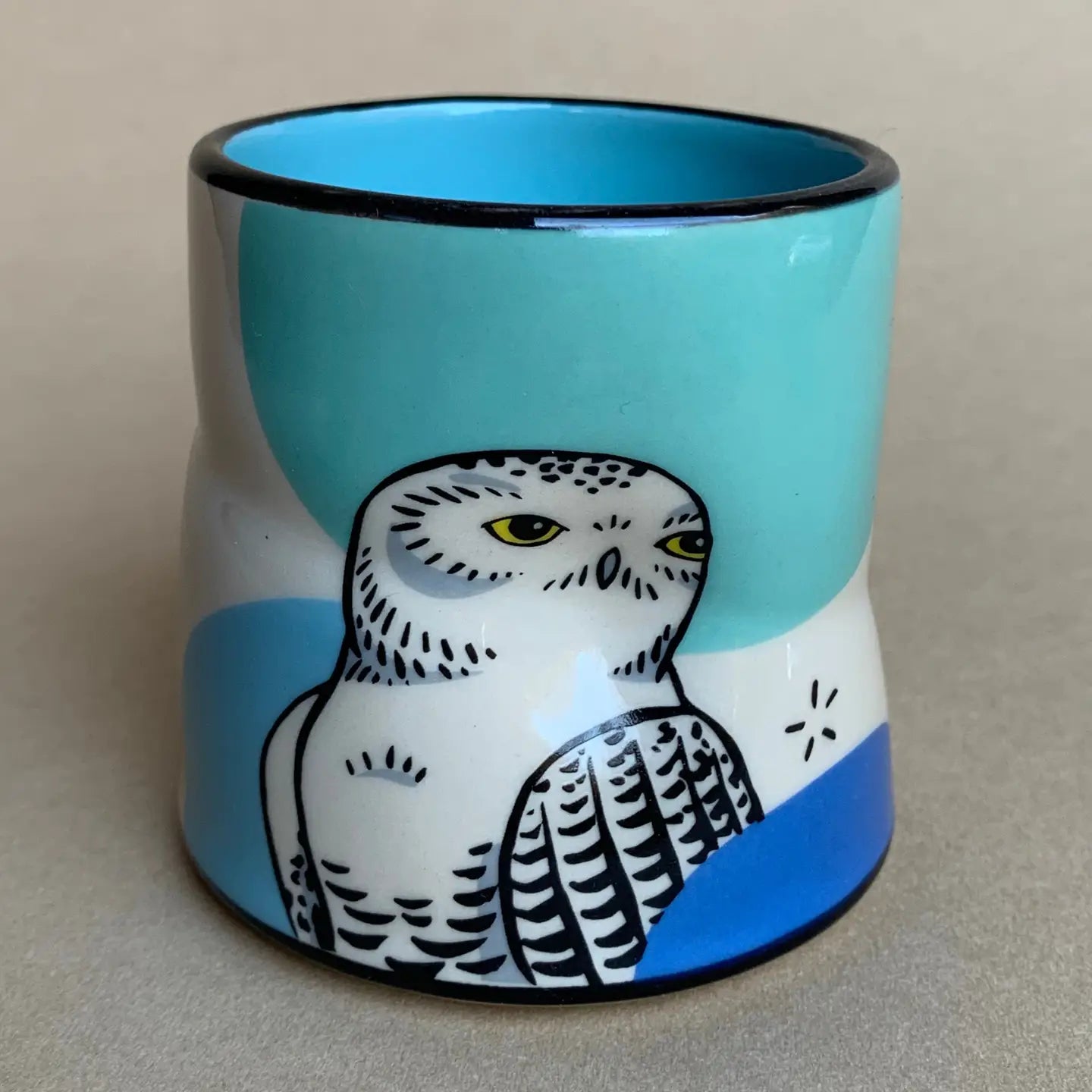 Lucky Snowy Owl Cup - Medium
