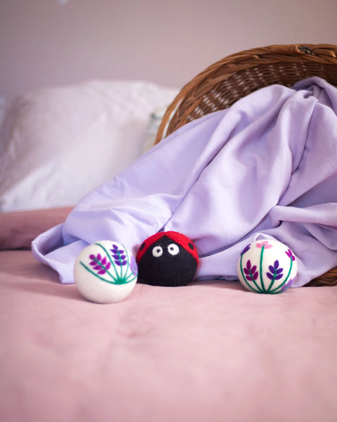 Ladybug Lavender Fields Eco Dryer Balls