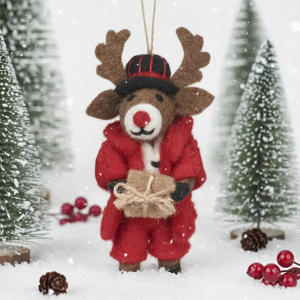 Dasher the Christmas Reindeer Ornament
