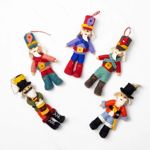 Felt Nutcrackers Ornaments