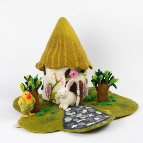 Country Felt Cottage Fairy Playhouse