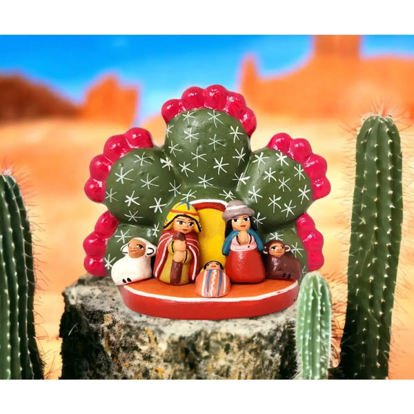 Ceramic Cactus Nativity