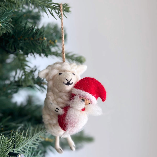 Felt Sheep Ornament Collection