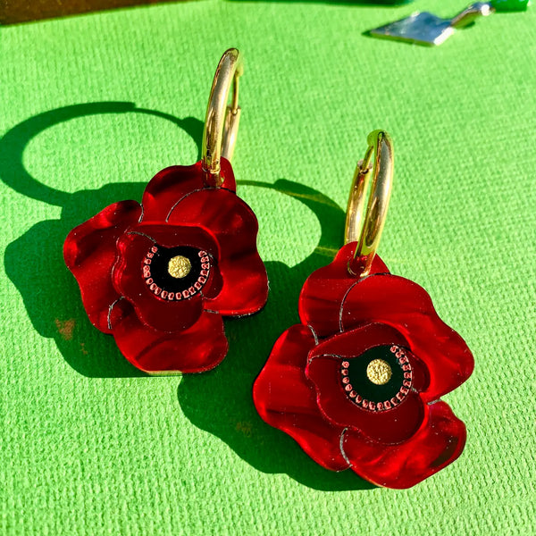 Poppy Flowers Earrings