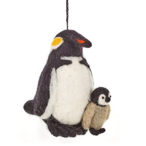 Snuggly Penguins Ornament