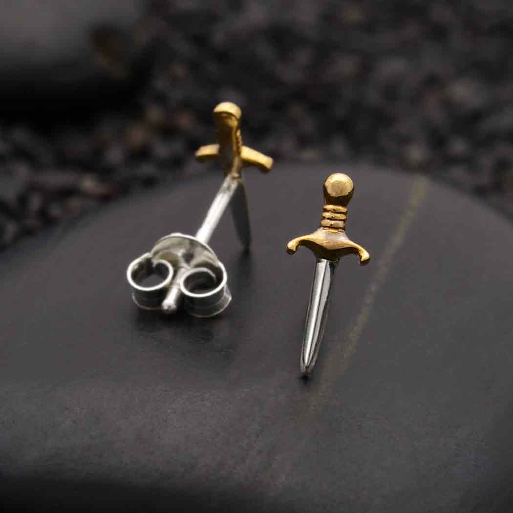 Mini Dagger Post Earrings