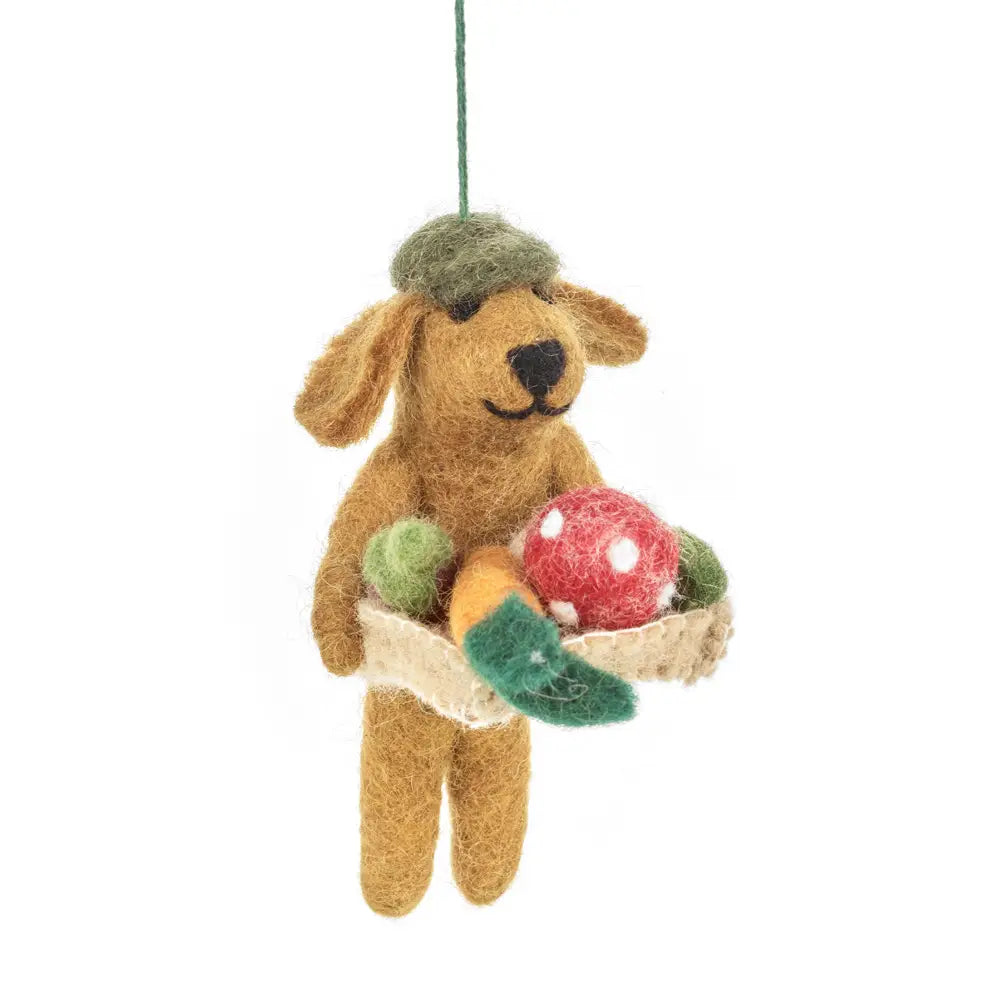 Dom the Gardening Dog Ornament