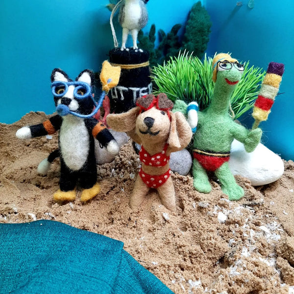 Snorkelling Cat Ornament