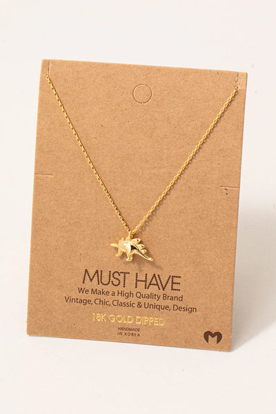 Stegosaurus Dinosaur Necklace