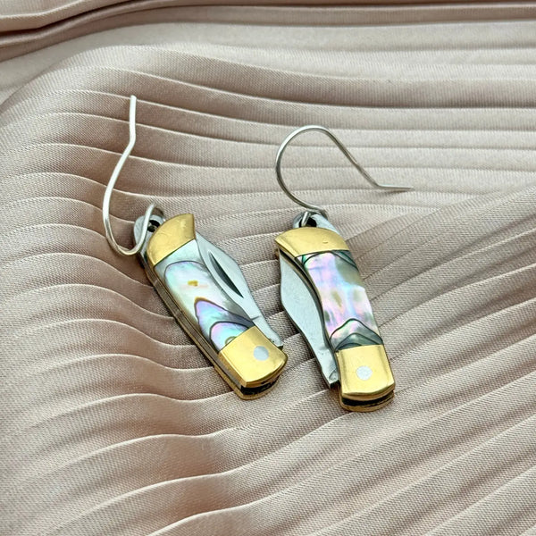 The Billie Earrings - Abalone
