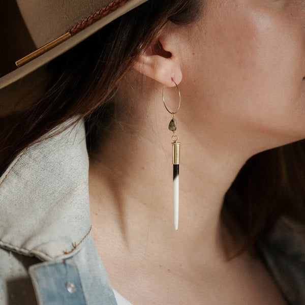 Yellowstone Beth Dutton Quill Hoop Earring