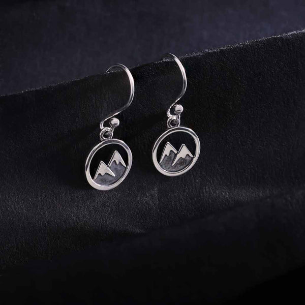 Snow Capped Mountain Dangle Earring