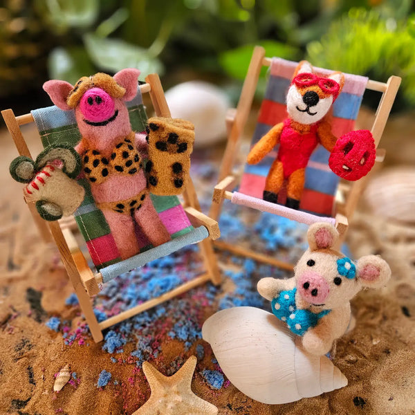 Misses Piggy Beach Ornament