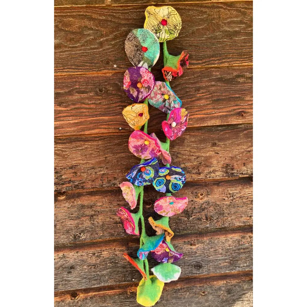 Felt Sari Infused Flower Garland