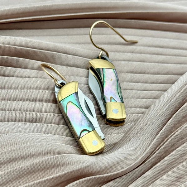 The Billie Earrings - Abalone