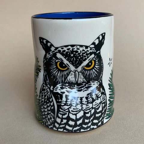 Lucky Great Horned Owl Cup - XL