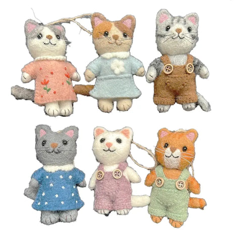 Anime Kitten Ornaments