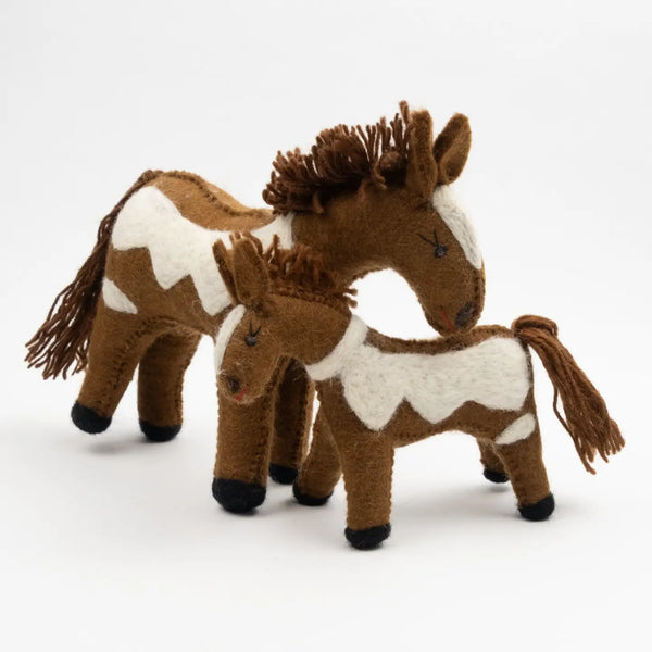 Felt Pinto Horse