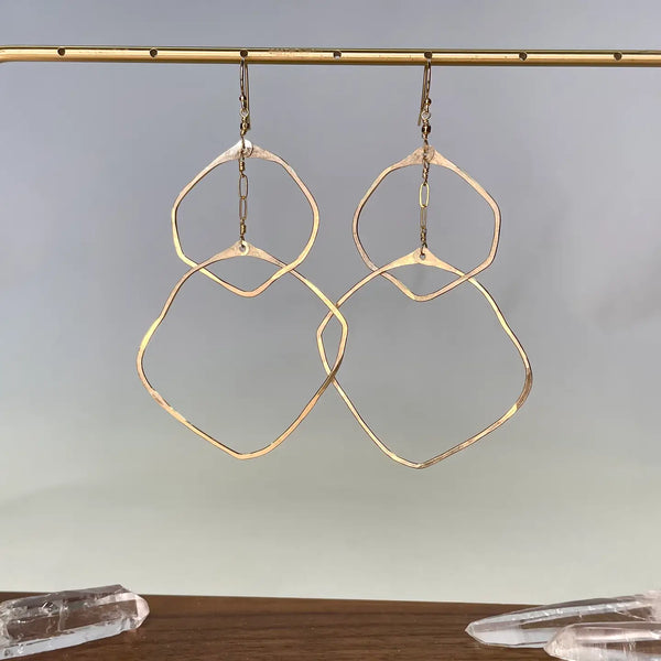 Double Organic Circle Hoops