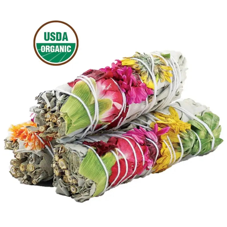 Joy Floral White Sage Smudge