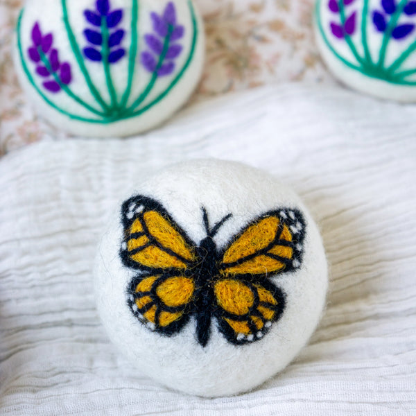 Butterfly Lavender Fields Eco Dryer Balls
